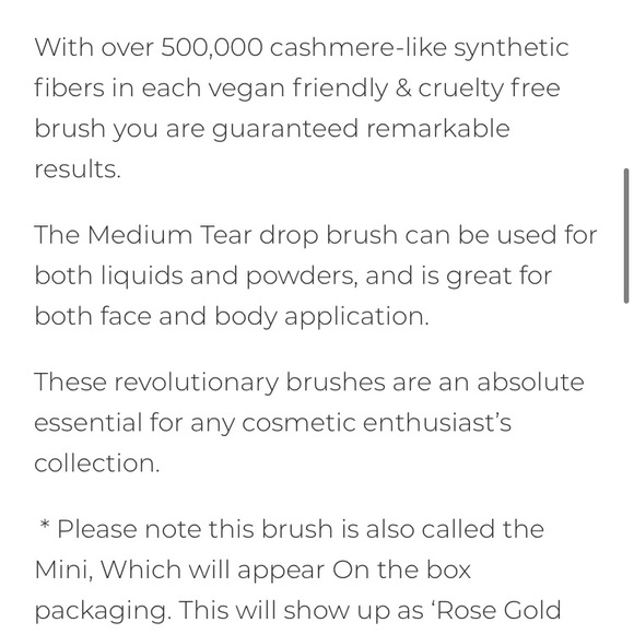 Eloise mini tear drop makeup brush - Picture 3 of 8